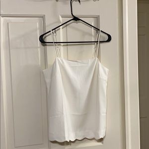 white j crew scallop hem tank